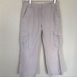 Calvin Klein Cargo Pants Tan Cotton Straight Leg 8